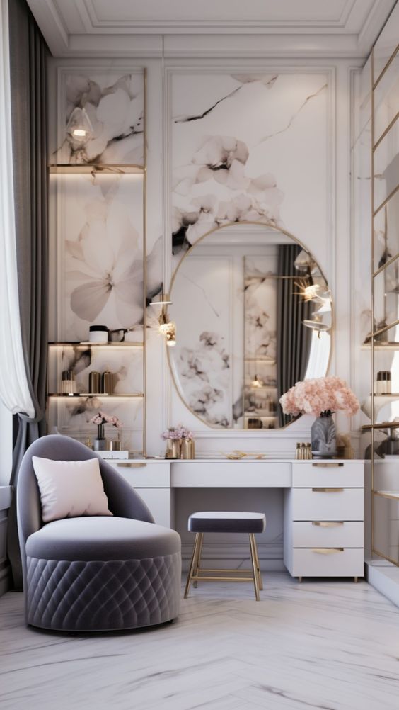 Luxe Vanity Ideas for a Glamorous Space - Homeavens.com