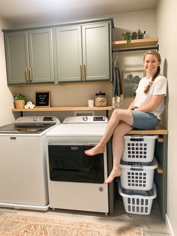 basement laundry room ideas on a Budget Friendly - homeavens.com